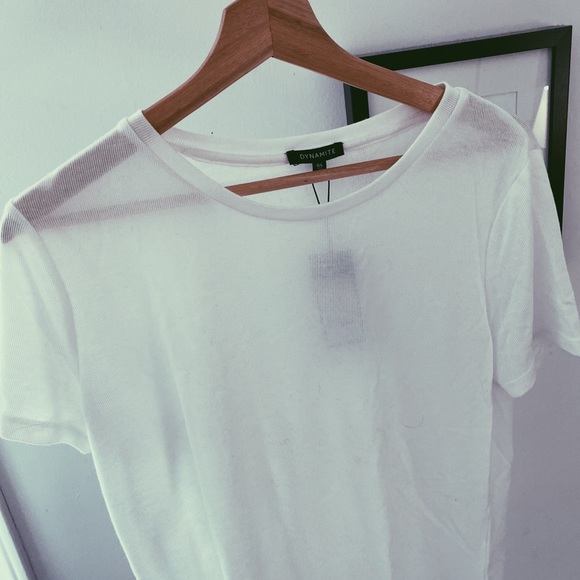 Dynamite white tee - Picture 1 of 2